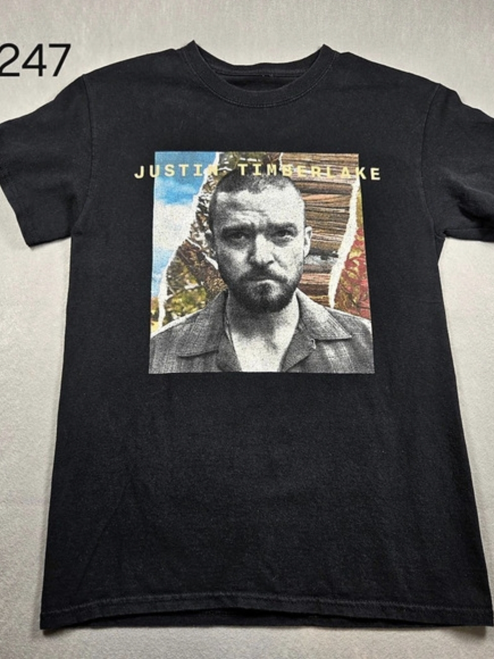 Timberlake Man of the Woods Tour Graphic Tee Black Small